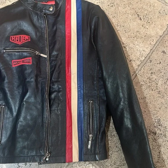 Tag Heuer Leather Motorcycle Jacket - Medium - NWOT